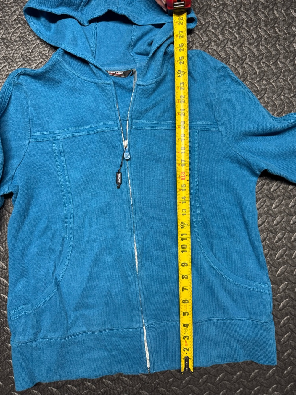Kirkland Signature Women’s XXL Blue Full Zip Hoodie Sweatshirt - Picture 12 of 13